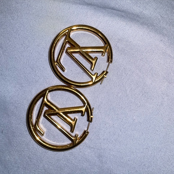 Louis Vuitton Gold Hoop Earrings